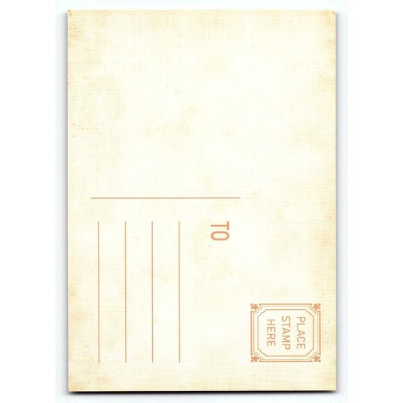 Spooky Halloween Scarecrow With Glowing Jack-O'-Lanterns Postcard 5.5x4 - Picture 2 of 2